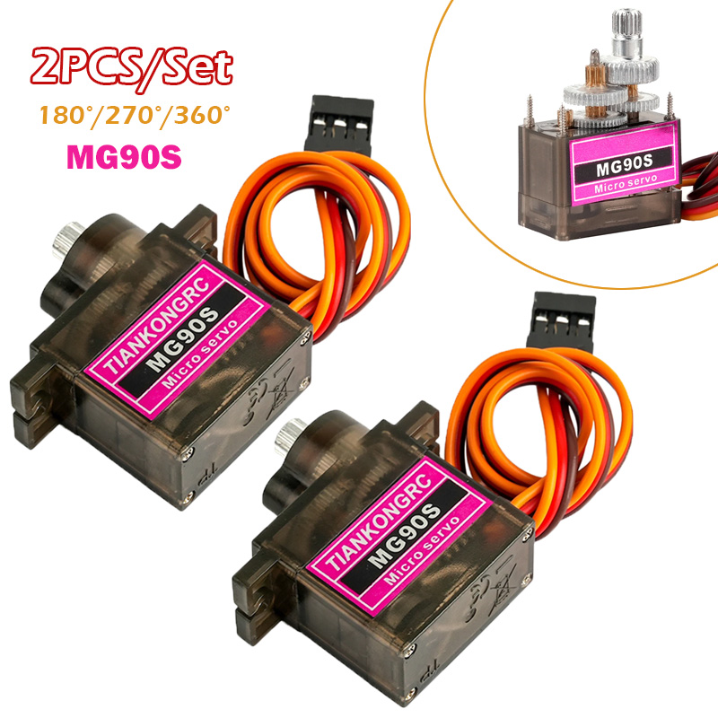 Drone Rc Parts - 2PCS MG90S Full Metal Gear Micro