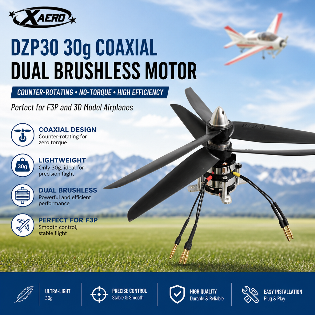 Heavy Lift Drone Frame - XAERO DZP30 30g Coaxial Dual Brushless