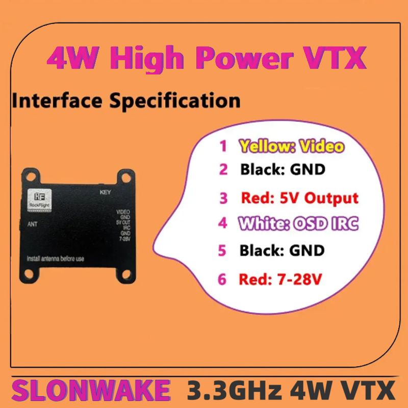 SLONWAKE FPV 3.3G 16CH 4000mW  – Drone With Rc Controller Bewertung und Preis