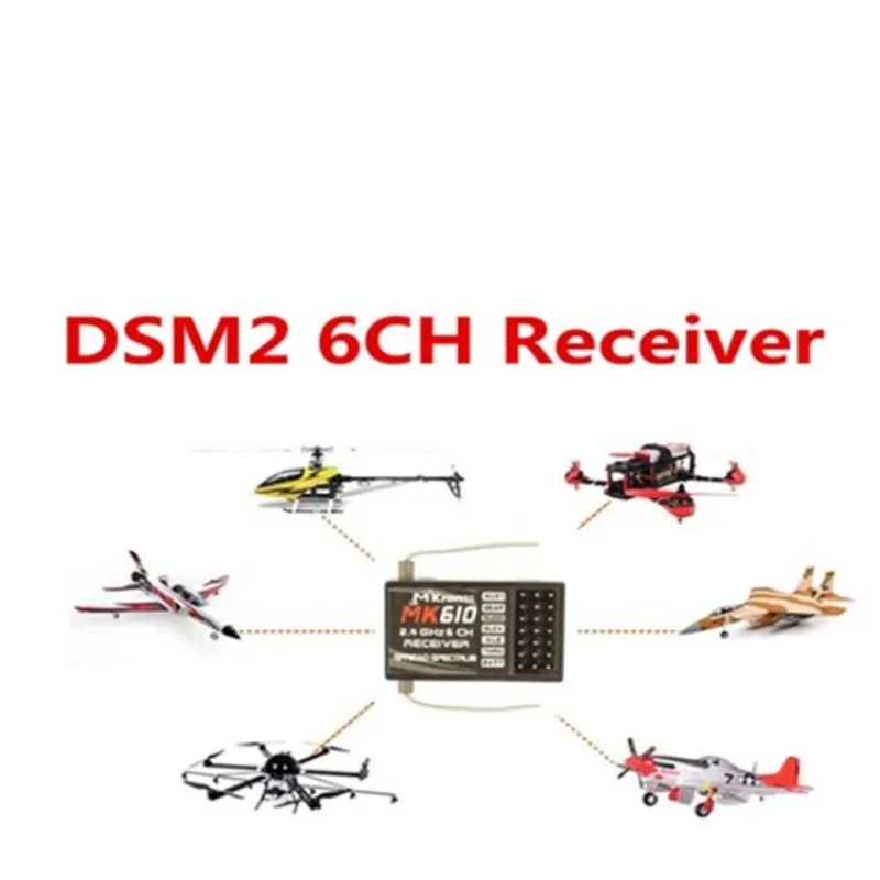 DSM2 MK610 AR6100 2.4G 6CH RC  – Drone Rc Battery Bewertung und Preis