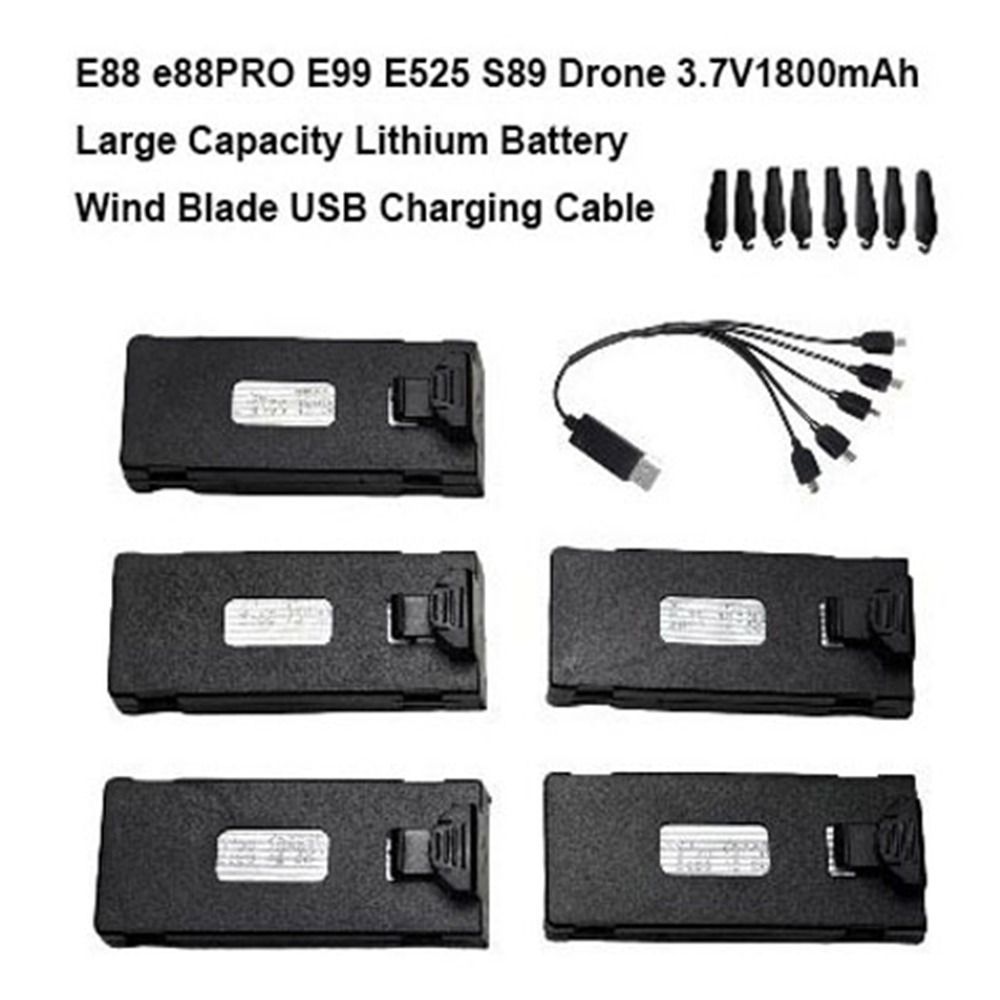 Black Lithium Battery 3.7V1800 – Rc Drone E88 Bewertung und Preis