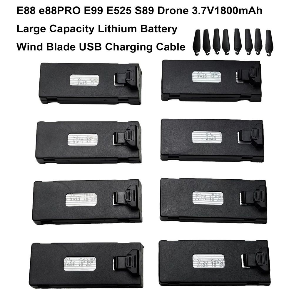 Black Lithium Battery 3.7V1800 – Rc Drone E88 Bewertung und Preis