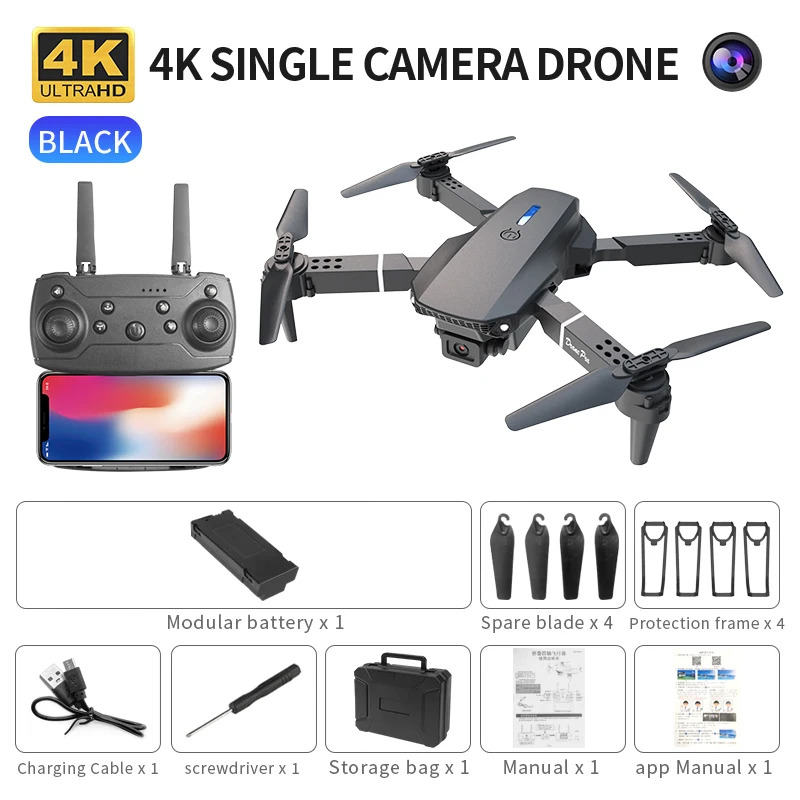 E88 ProIntelligent Folding Dro – Drone Rc Team City Bewertung und Preis