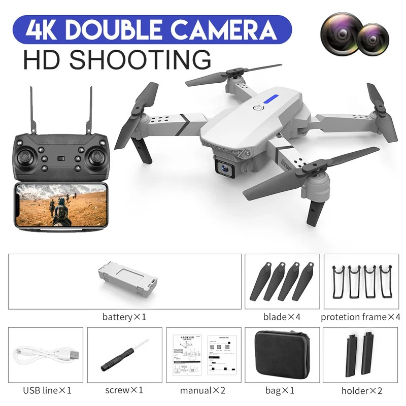 E88 ProIntelligent Folding Dro – Drone Rc Team City Bewertung und Preis