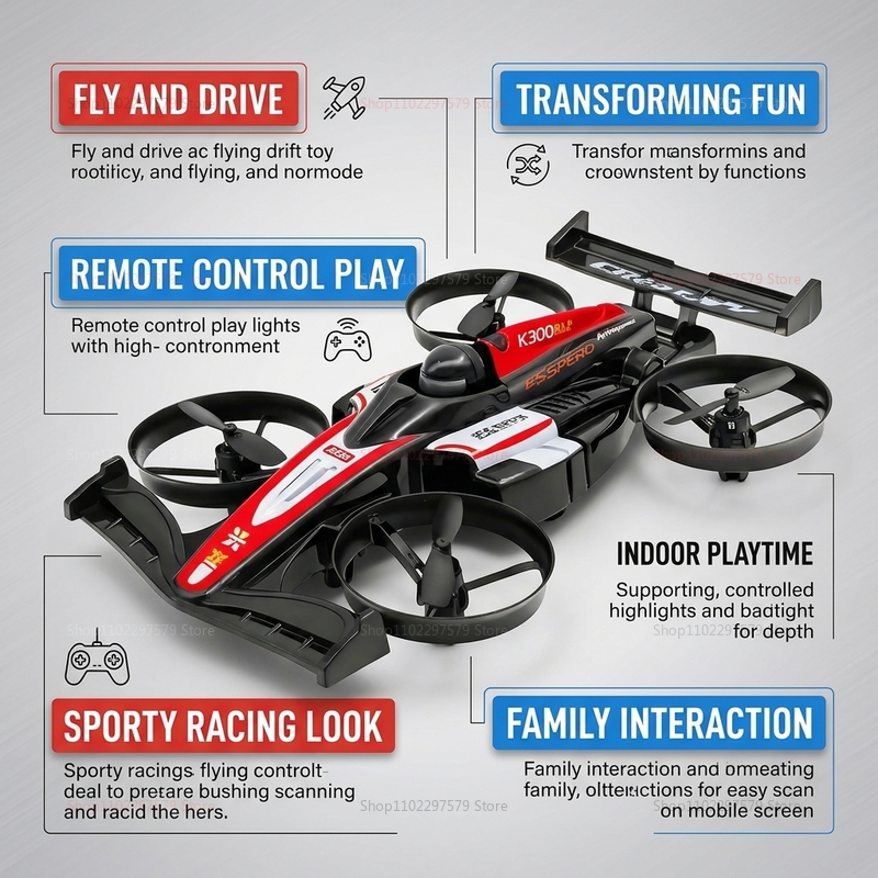 RC UAV Flying Drift Cars 2-in- – Rc Drone And Flying Car Bewertung und Preis