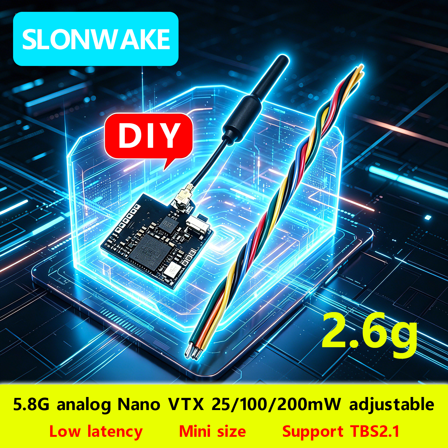 SLONWAKE Nano 5.8G 48CH 200mW  – Drone With Rc Controller Bewertung und Preis