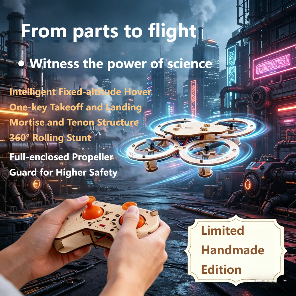 2026 New Wooden DIY Assembled  – Drone With Rc Controller Bewertung und Preis