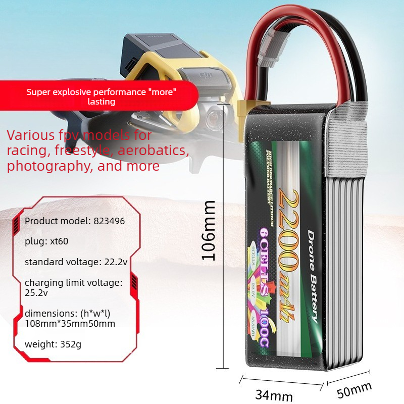 High-rate 2200mAh 6S 22.2V 100 – Rc Drone And Flying Car Bewertung und Preis