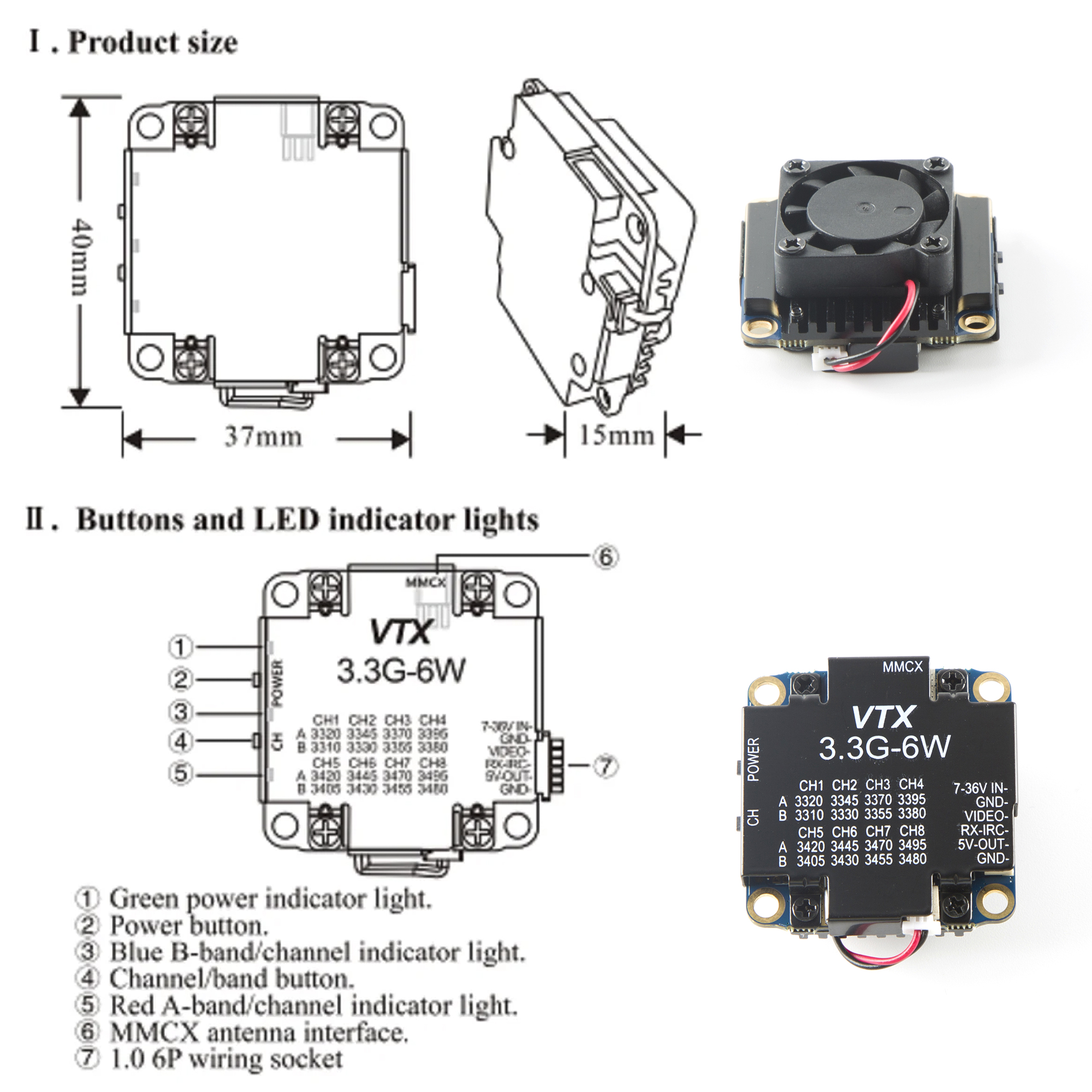 FPV Video Transmitter 3.3G 6W  – Drone With Rc Controller Bewertung und Preis