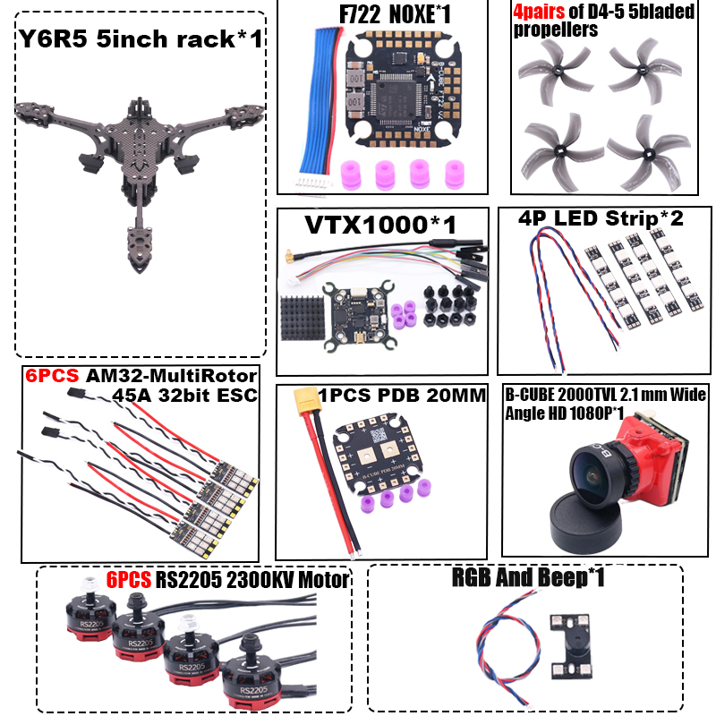 B-CUBE Y6R5 5inch FPV Drone Fr – Heavy Lift Drone Frame Bewertung und Preis